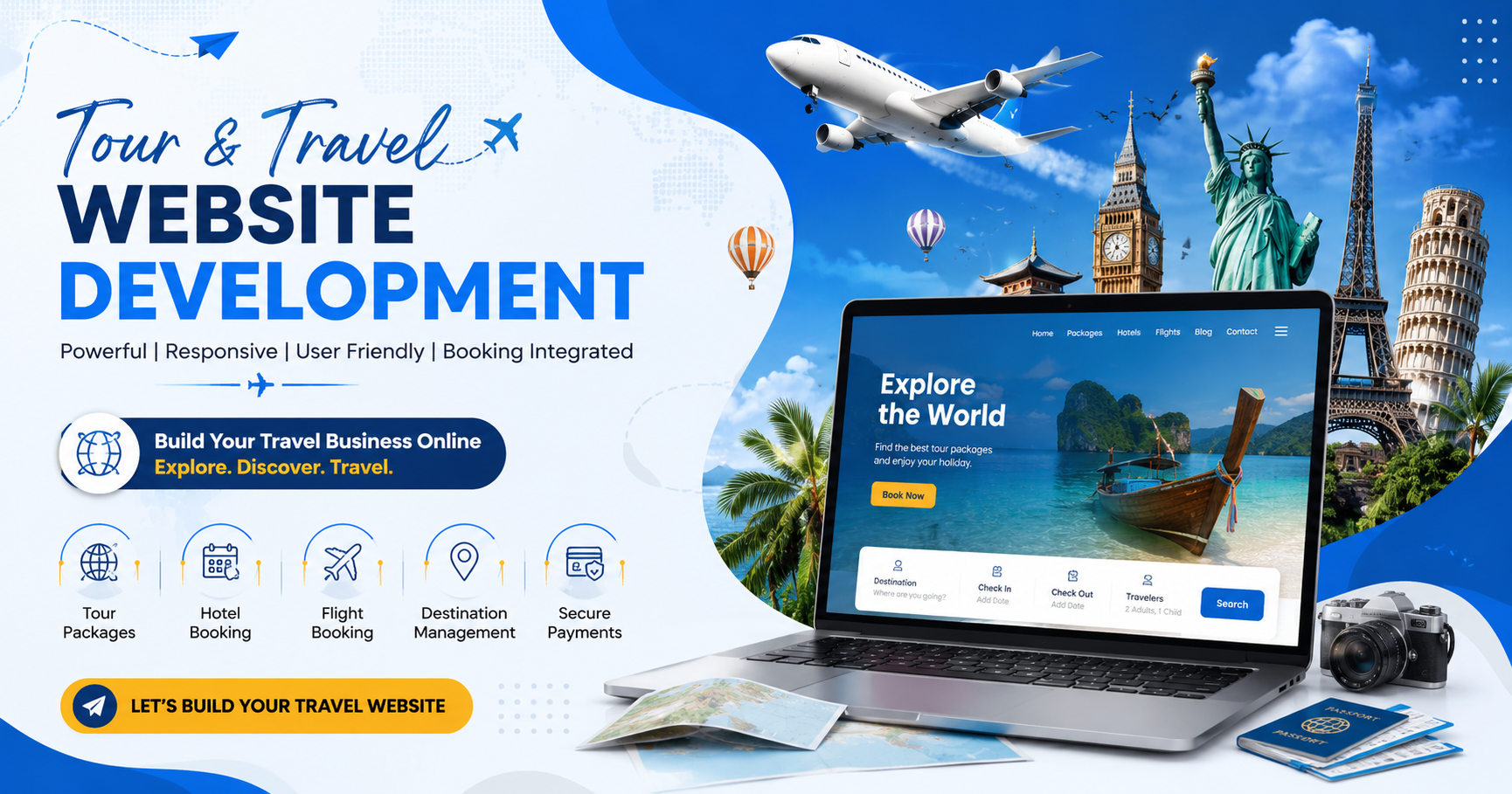 Tour & Travel Website Development 
by RP Infotech